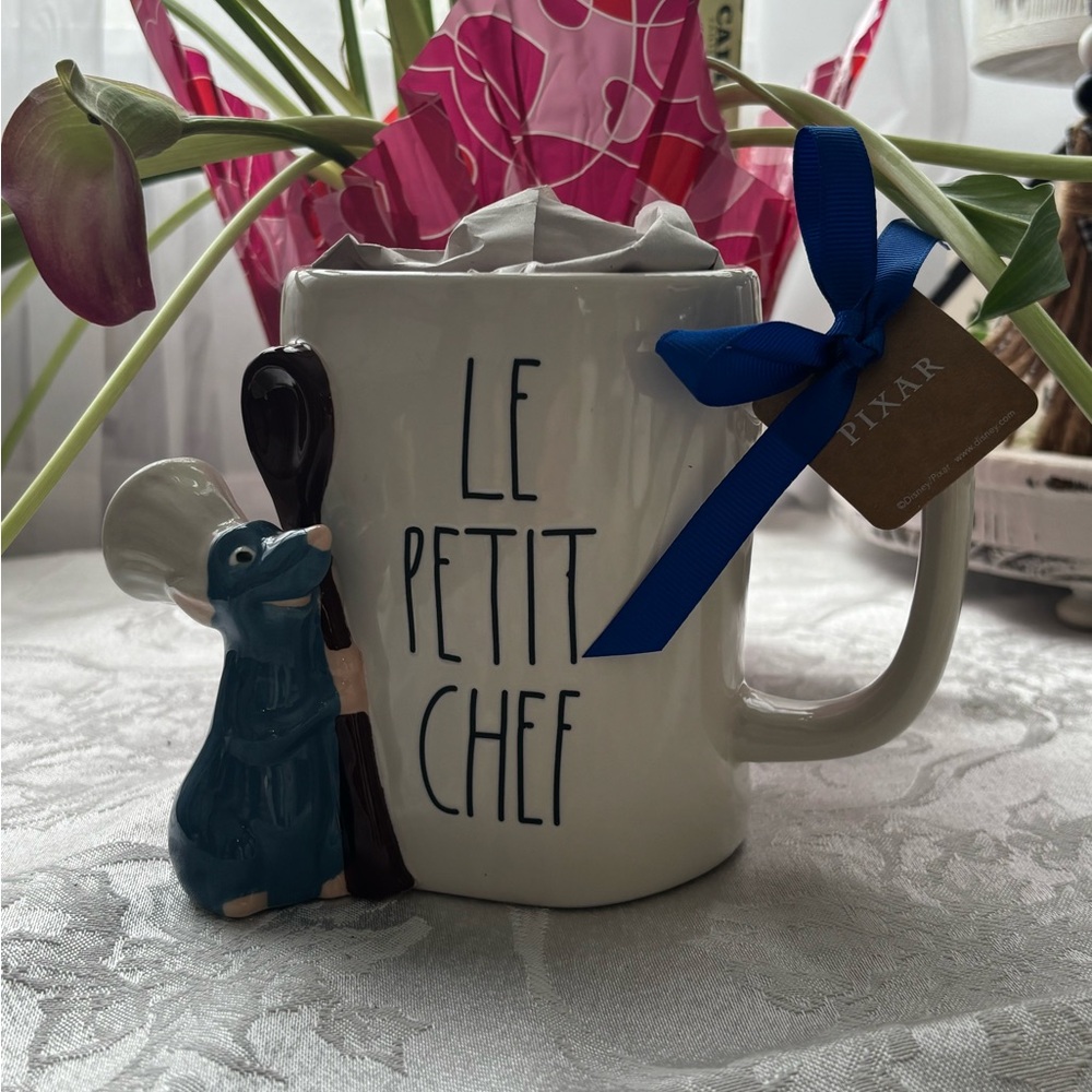 Rae Dunn White 'Le Petit Chef' Mug with 3D Remy